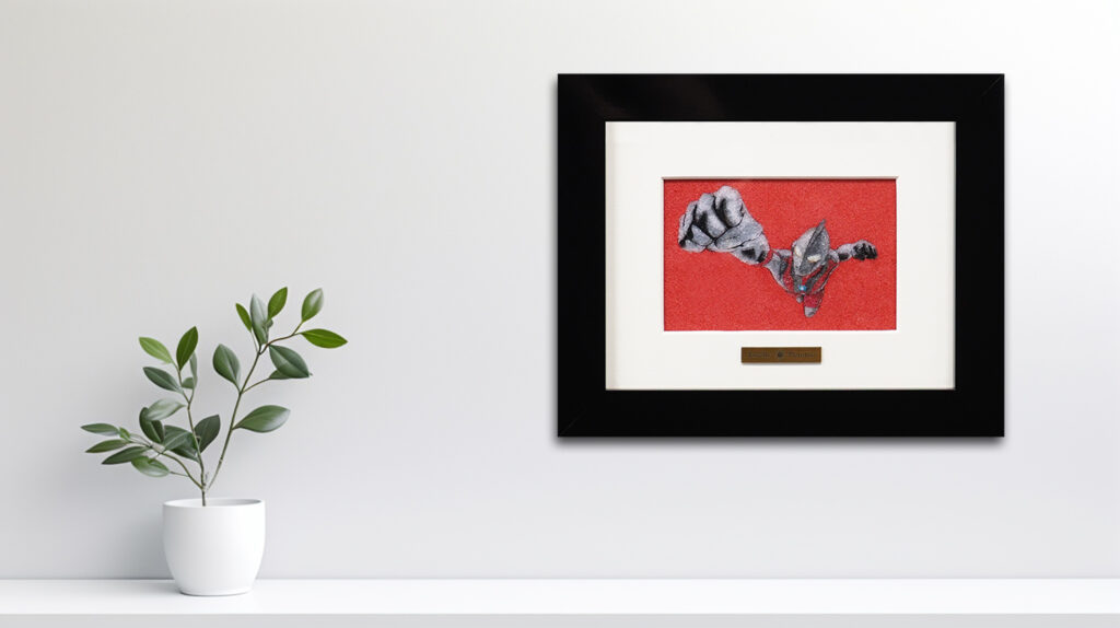 ウルトラマンのジュエリー絵画